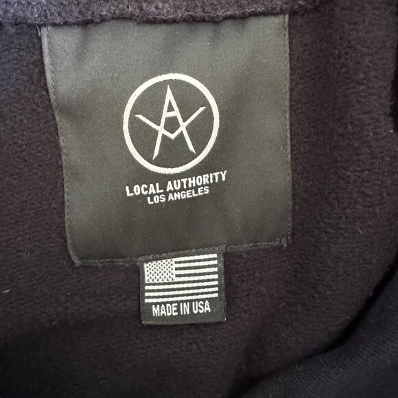 Local Authority Hooded Fleece - Screen Printed Graphic LT chest / back - Size L - Picture 3 of 3
